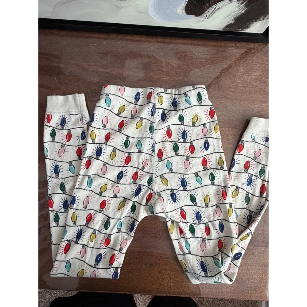 Hanna Andersson Organic Cotton Christmas Lights Holiday Pajama Set Kids